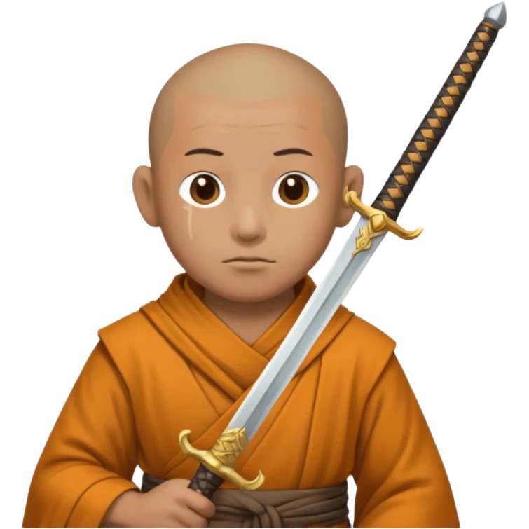 Monk with sword emoji