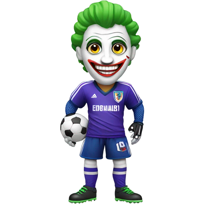 joker as a soccer goal keepe emoji