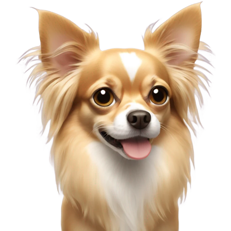 Long haired chihuahua  emoji