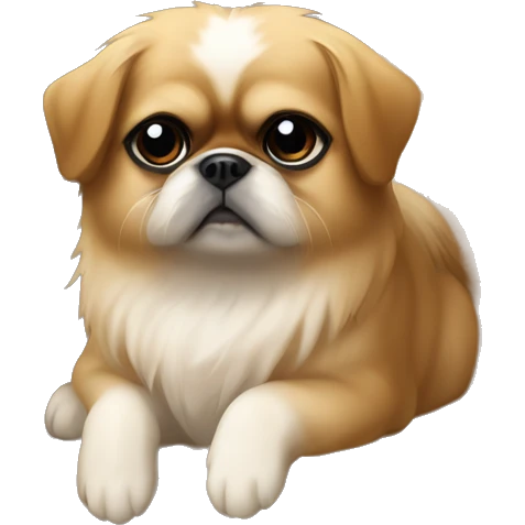 Pekinese inside a doghouse emoji