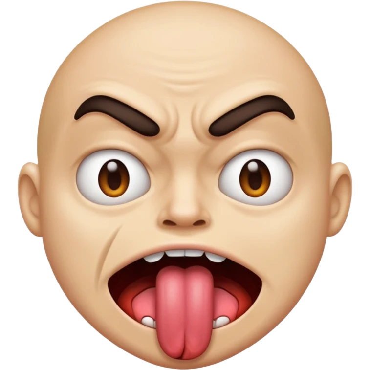 Mad face with tongue sticking out  emoji