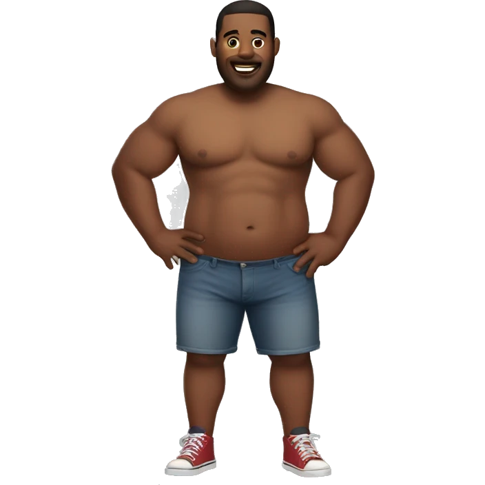 Guy with thick thighs emoji