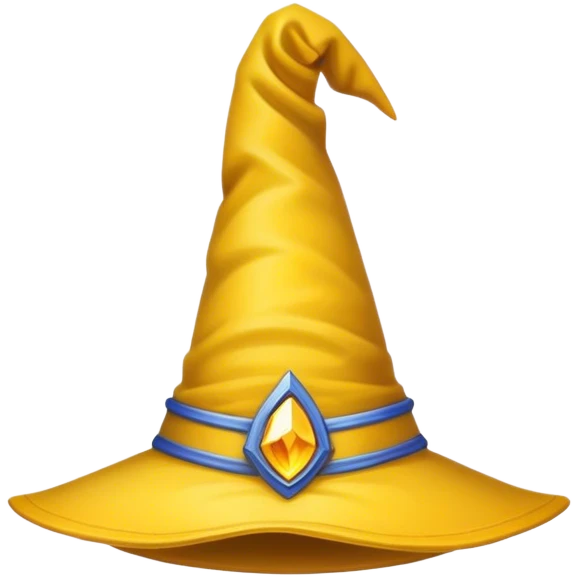 yellow wizard hat emoji
