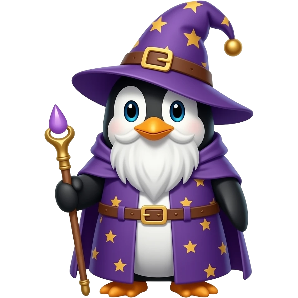 Penguin Wizard emoji