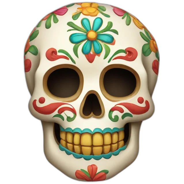 Mexican skull decoration emoji