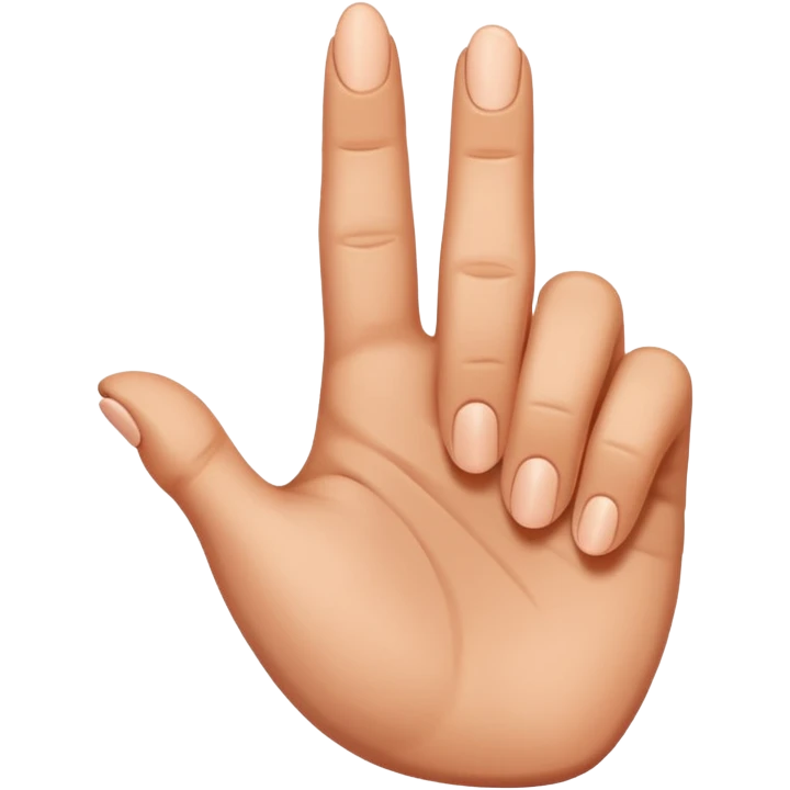 POINTING HAND emoji