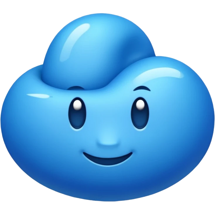 Blue emoji