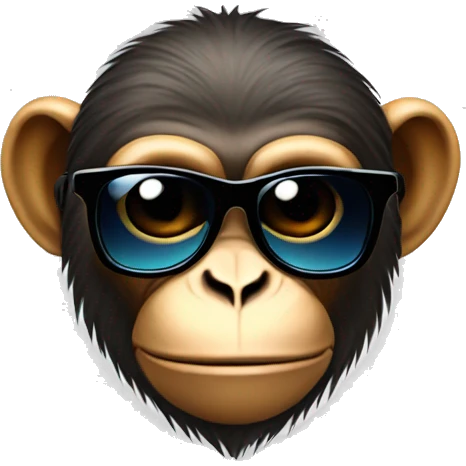 Monkey with cool sunglasses  emoji