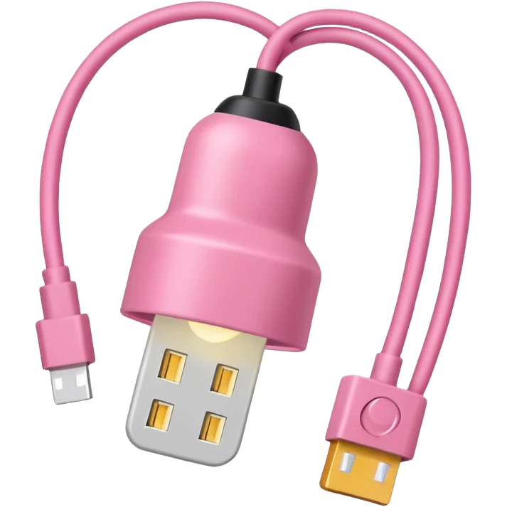 Hanging Light Cable pink emoji