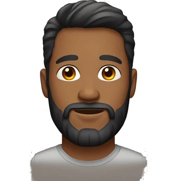 man with a beard in his 20's emoji