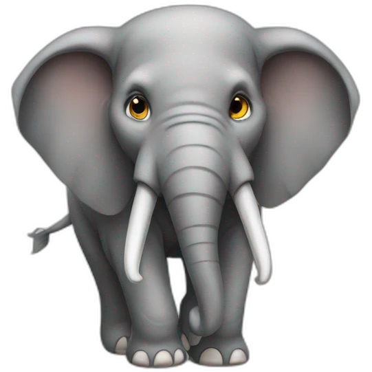 Angry elephant emoji