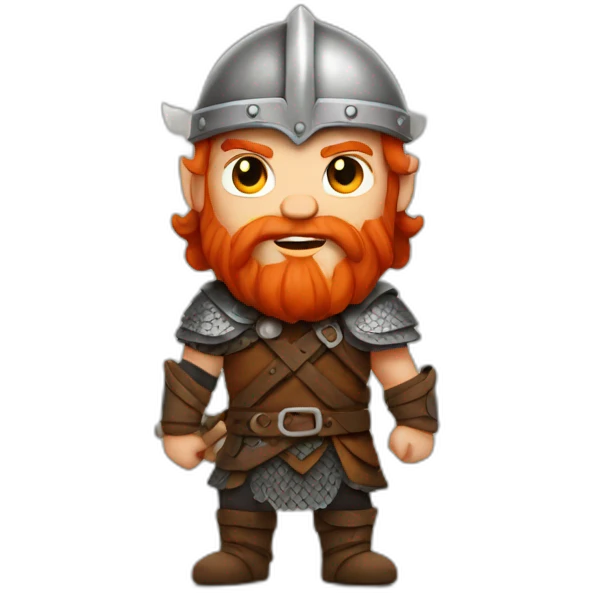 red headed viking warrior emoji