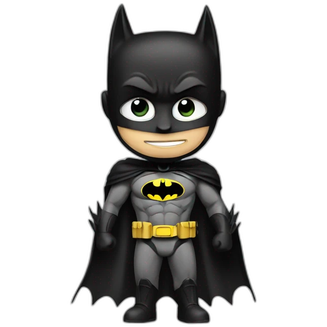 Batman with a cat emoji