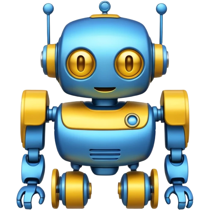 Friendly cartoonish bot. emoji