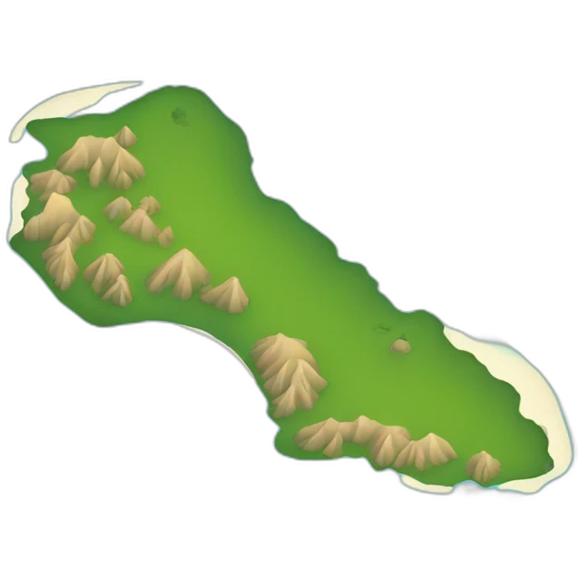 Reunion island map emoji
