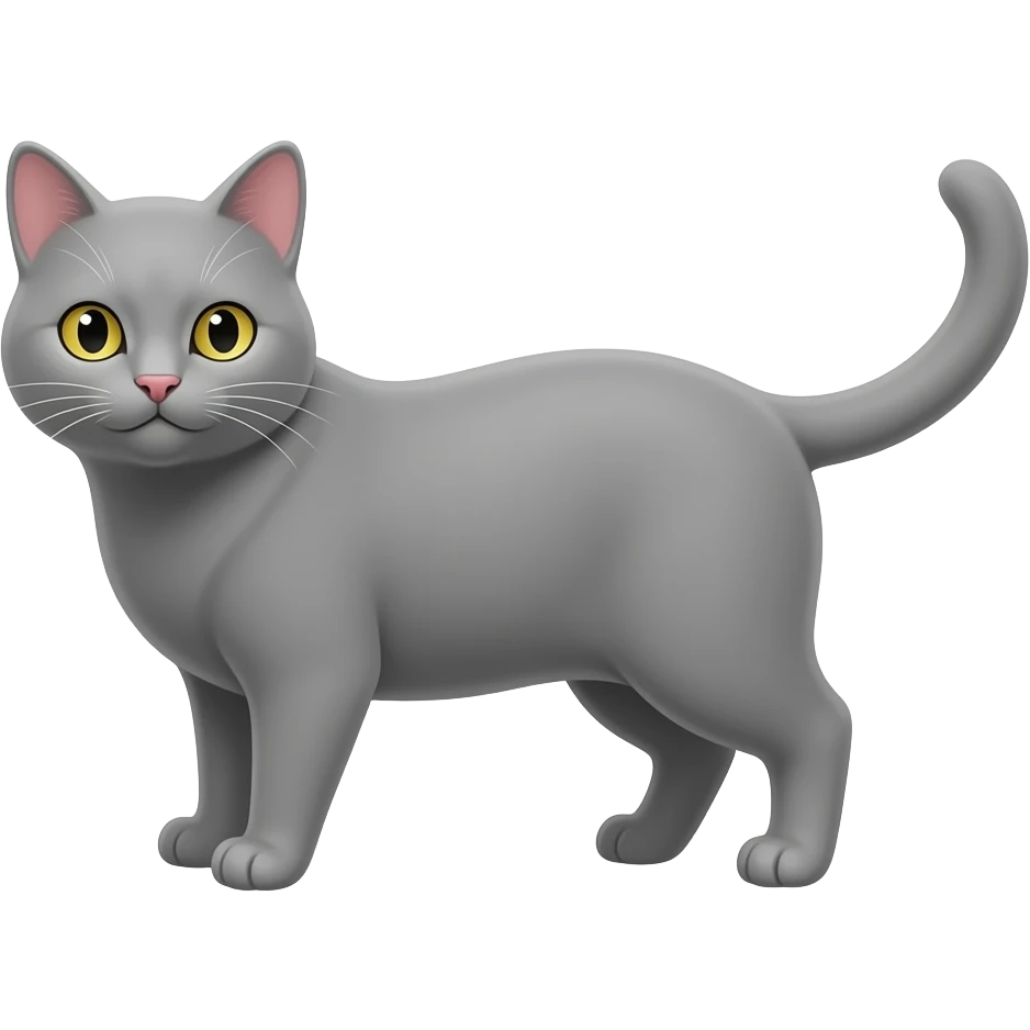 Gri kedi emoji