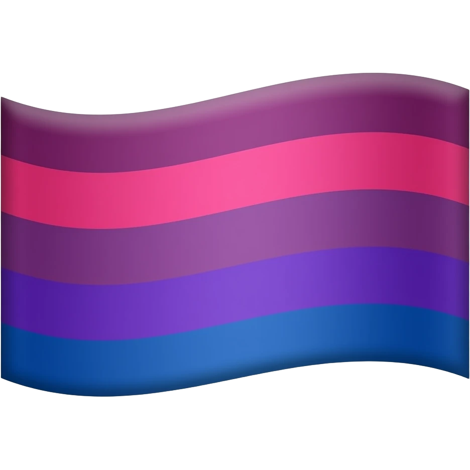 Bandeira bissexual emoji