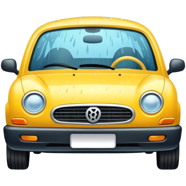 Rainy car emoji