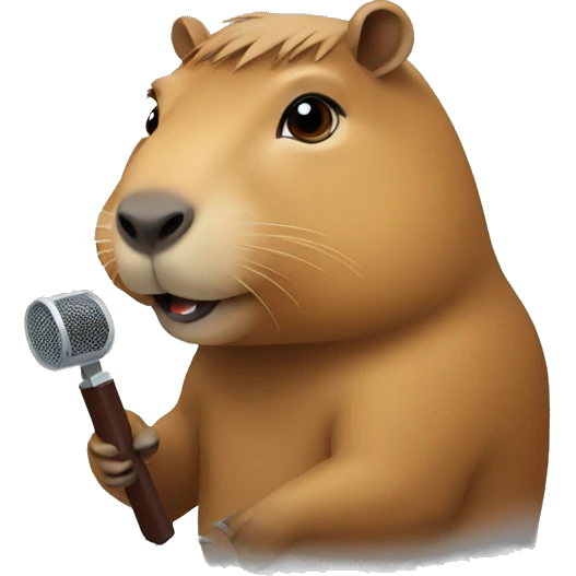 capybara news reporter emoji