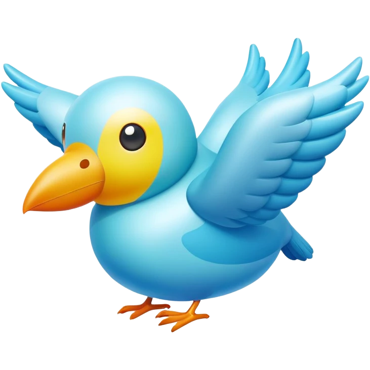 inflatable bird flying emoji