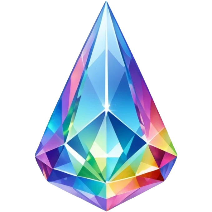 Rainbow prism Skyshard crystal emoji