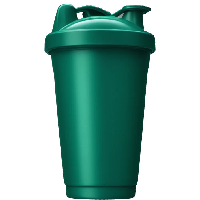 Dark green protein shaker cup emoji