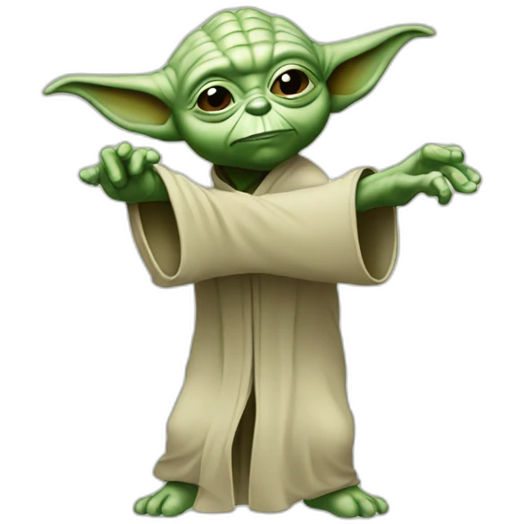 yoda make a dab emoji