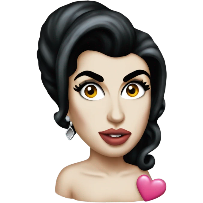 Amy Winehouse Styled Heart emoji