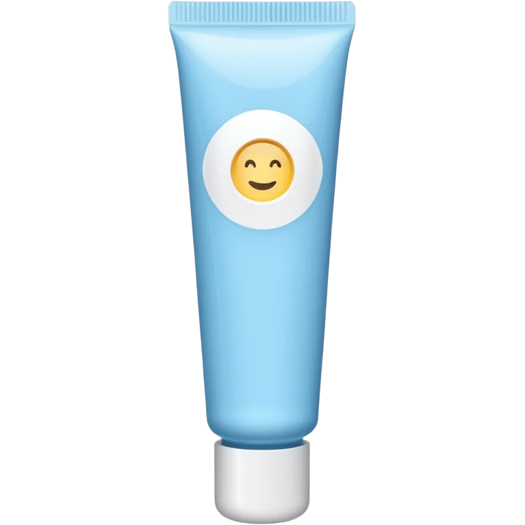 ointment tube light blue and white, thin emoji