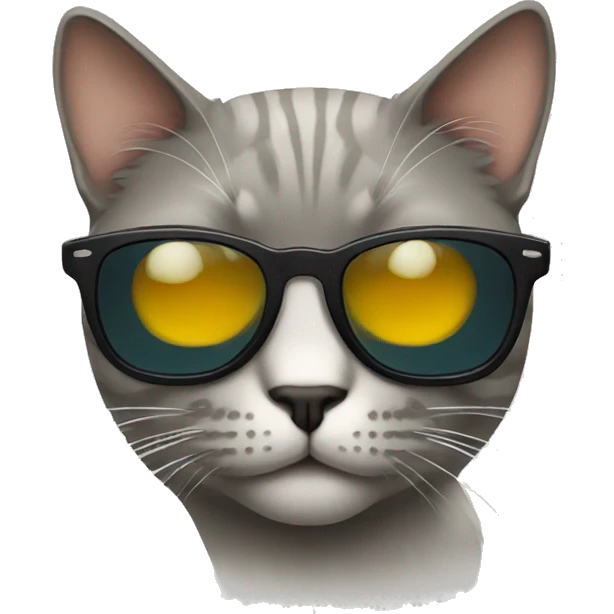 Cat with sunglasses emoji