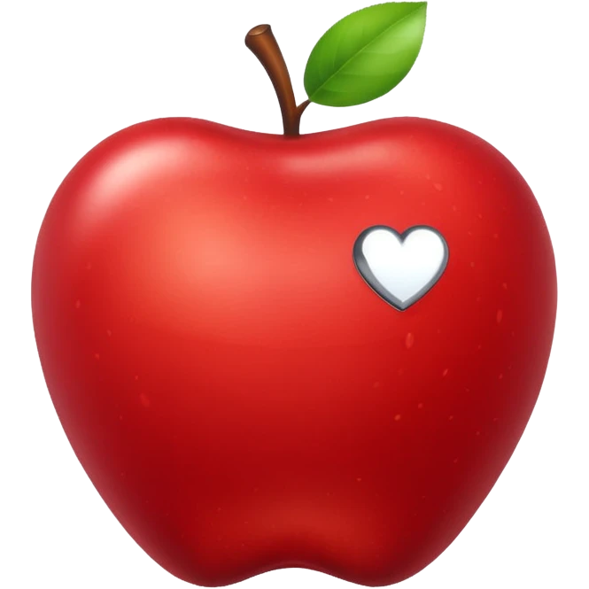Apple chrome heart color  emoji