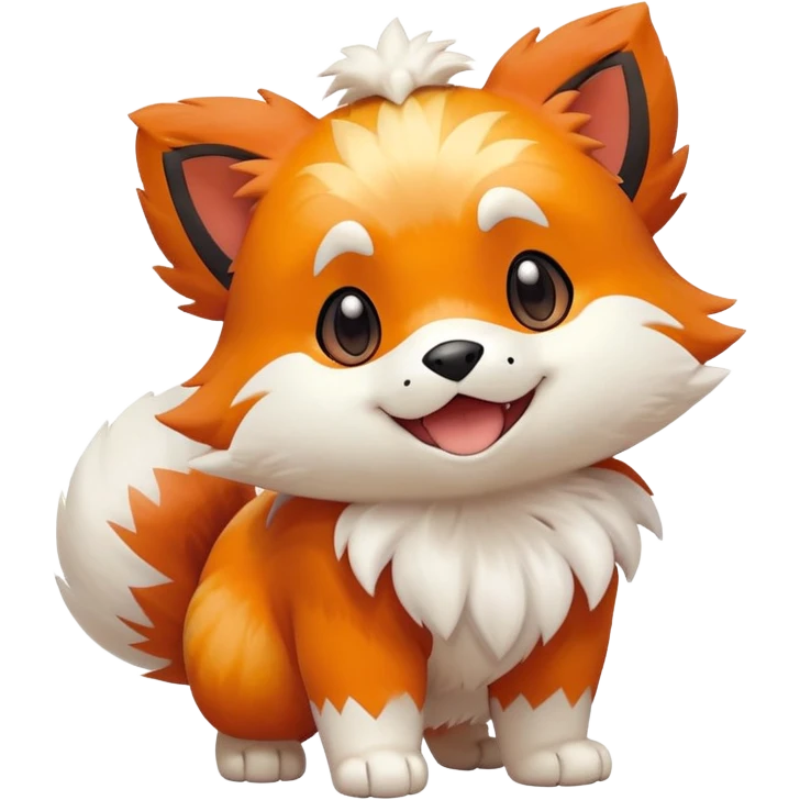 Growlithe Pokémon playful pose emoji