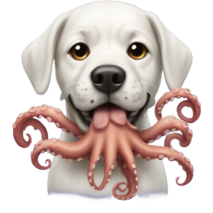 a dog with octopus tentacles  emoji