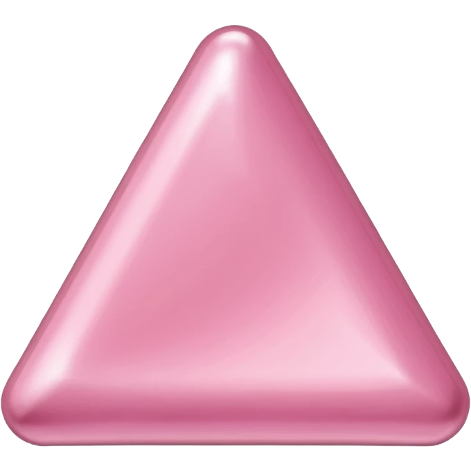 metallic light pink triangle candy emoji