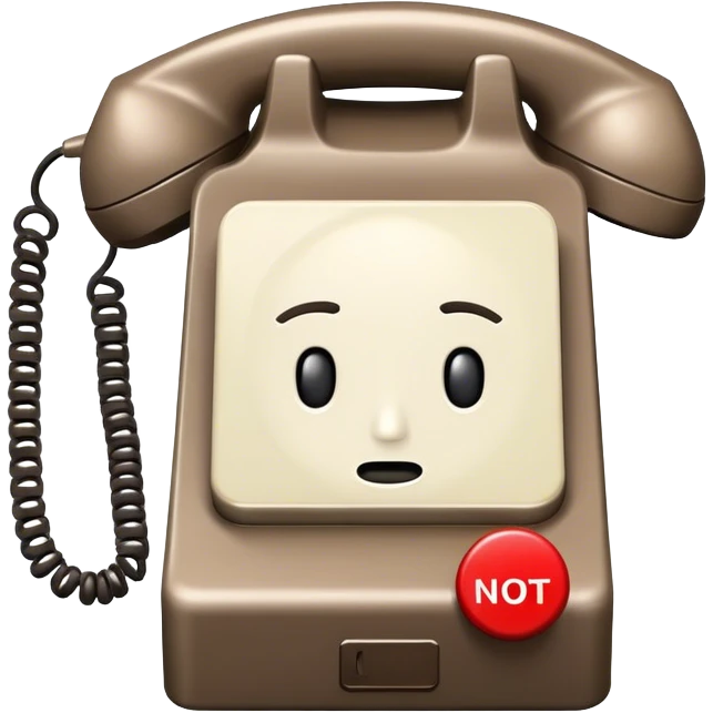 Phone holding up a ‘do not disturb’ sign emoji