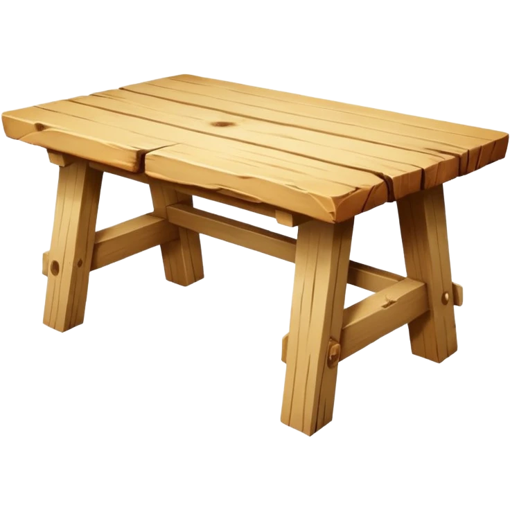 Raw edge natural pine table  emoji