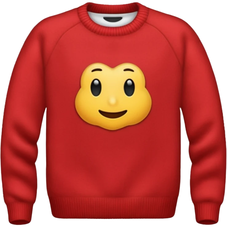 red crewneck sweater  emoji