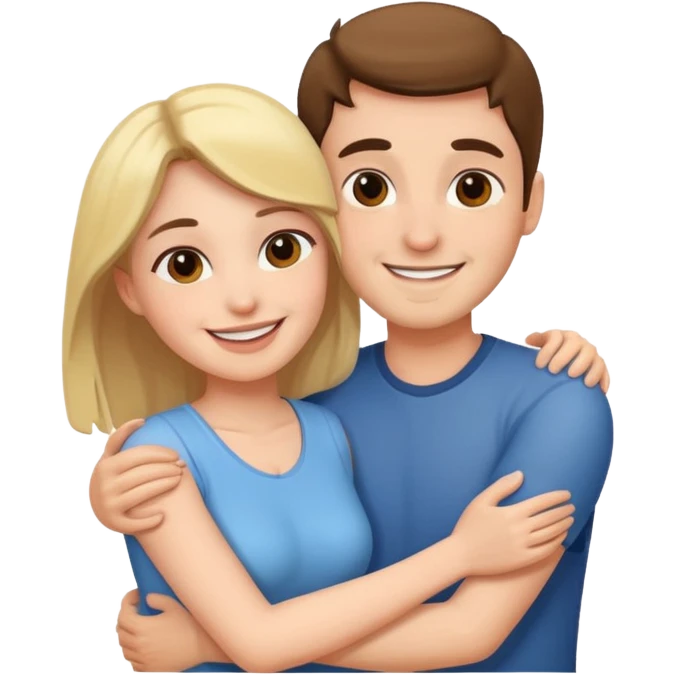 Couple hug emoji