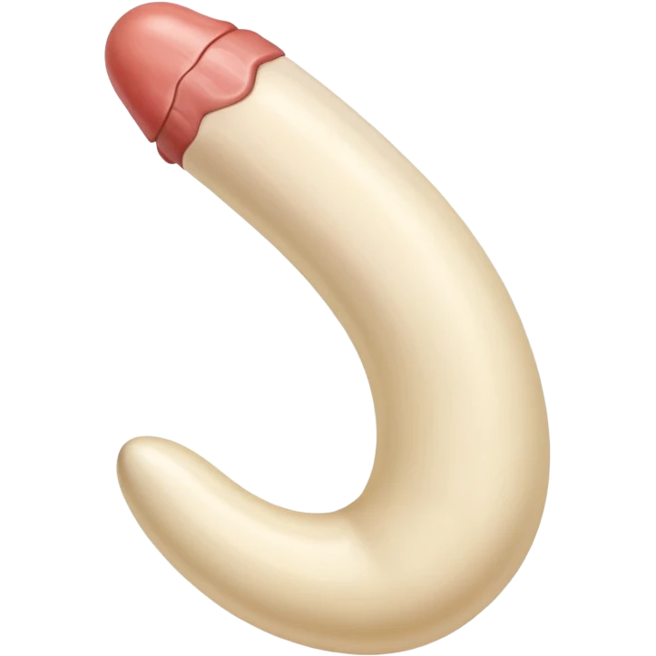 Uncut penis emoji