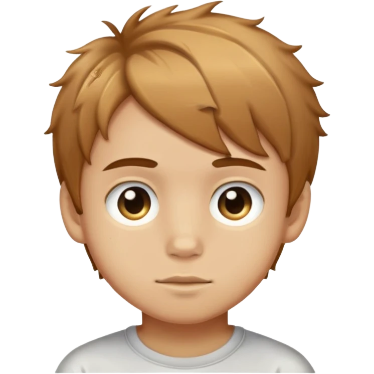 Лохматый русый мальчик с ником суслик emoji