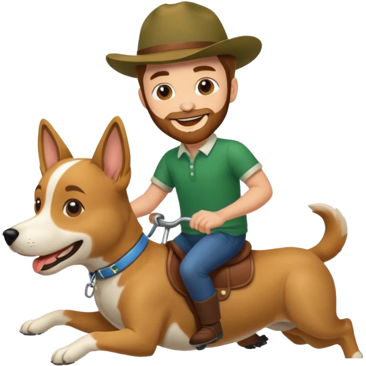 Riley green riding a dog emoji