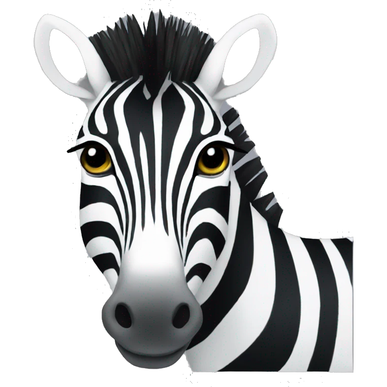 zebra as car emoji