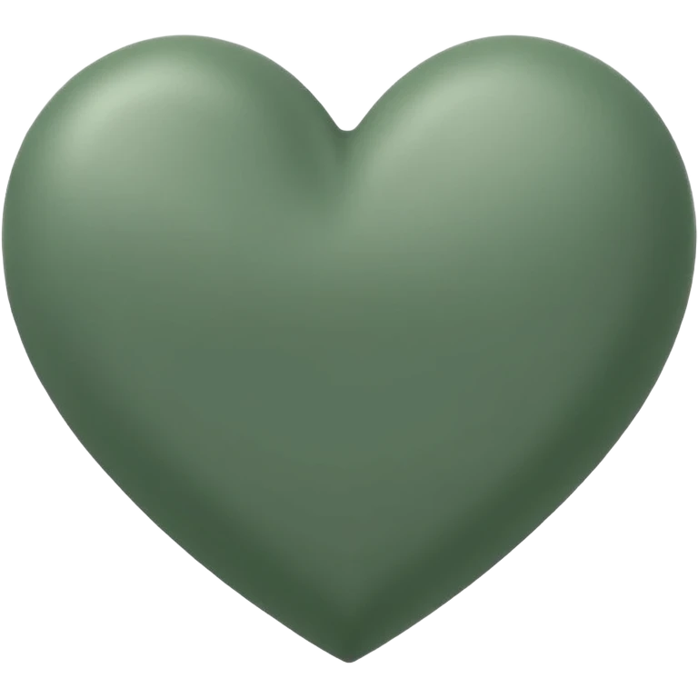 sage green heart emoji