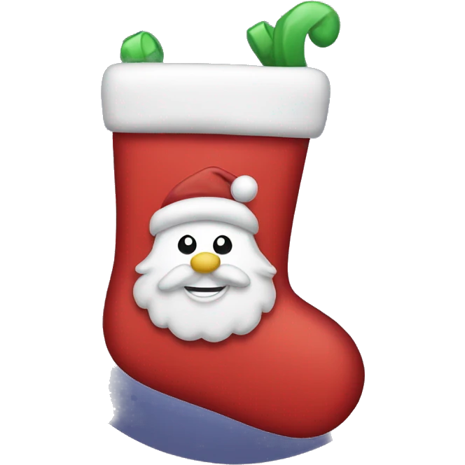 Christmas stocking emoji