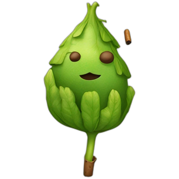 un sapo con un cigarro emoji