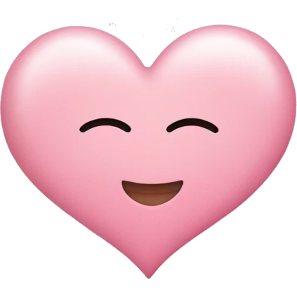 Baby pink heart emoji