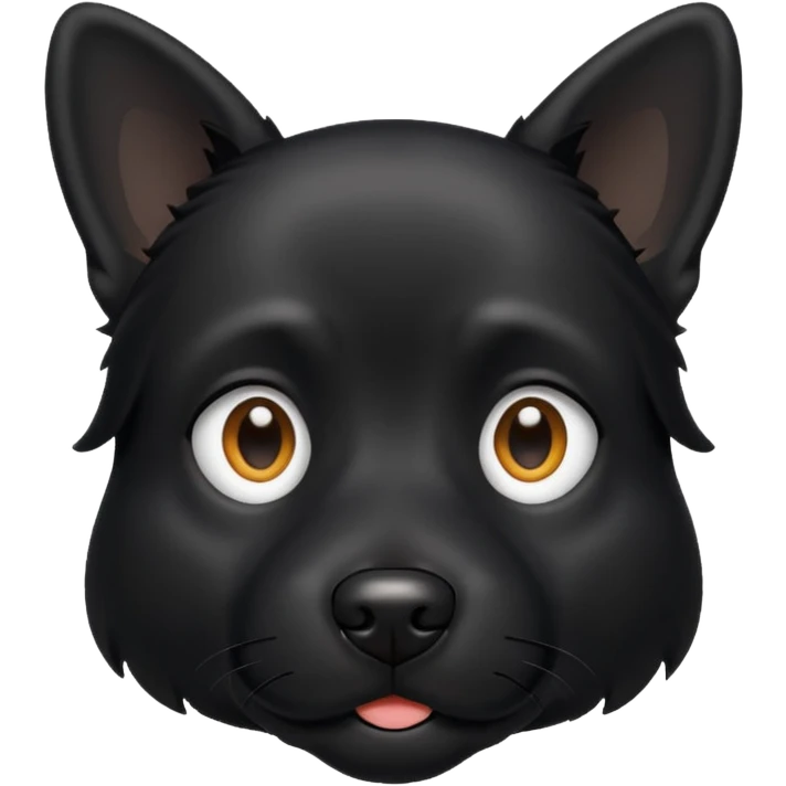 Perro negro emoji