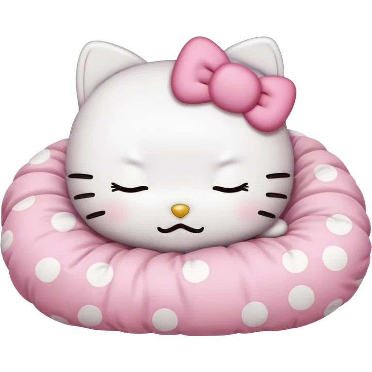 Hello kitty sleeps emoji