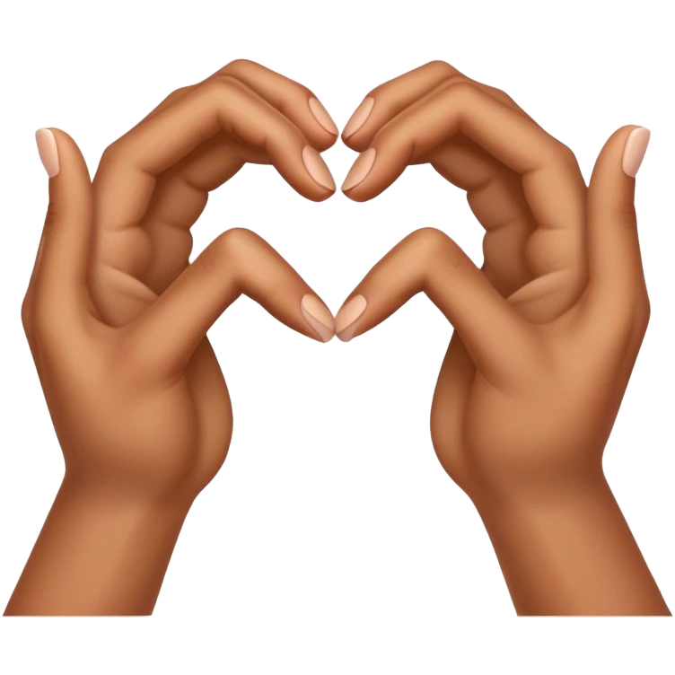 Heart hands emoji