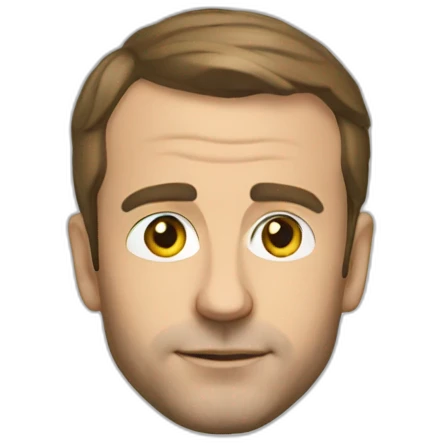 Macron en cross emoji